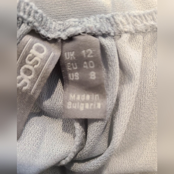 COPY - Blue Maxi Gown with Open Cut Out Back - Picture 6 of 7